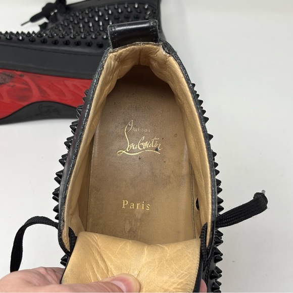 Christian Louboutin Louis Spikes Sneakers Black Size EU 45.5 (12.5) - Picture 15 of 16